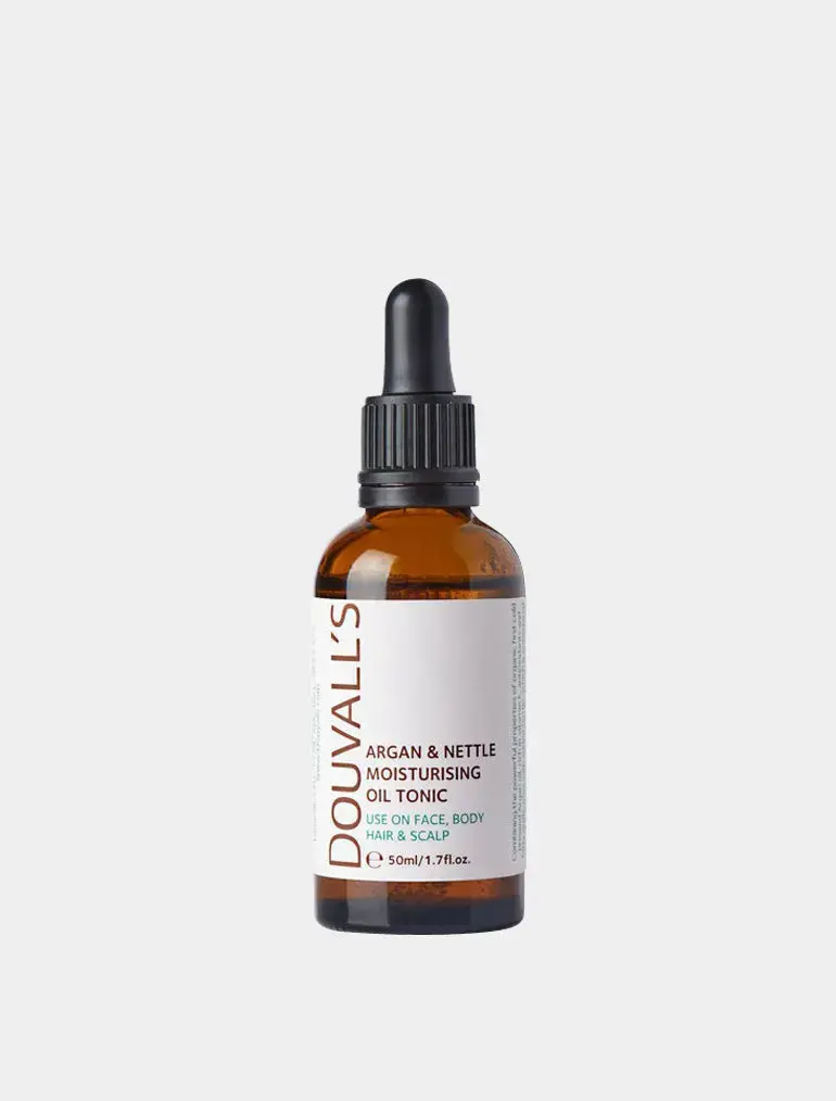 Organic Argan & Nettle Oil 50ml | Organic Powerhouse for Skin, Hair, and Scalp