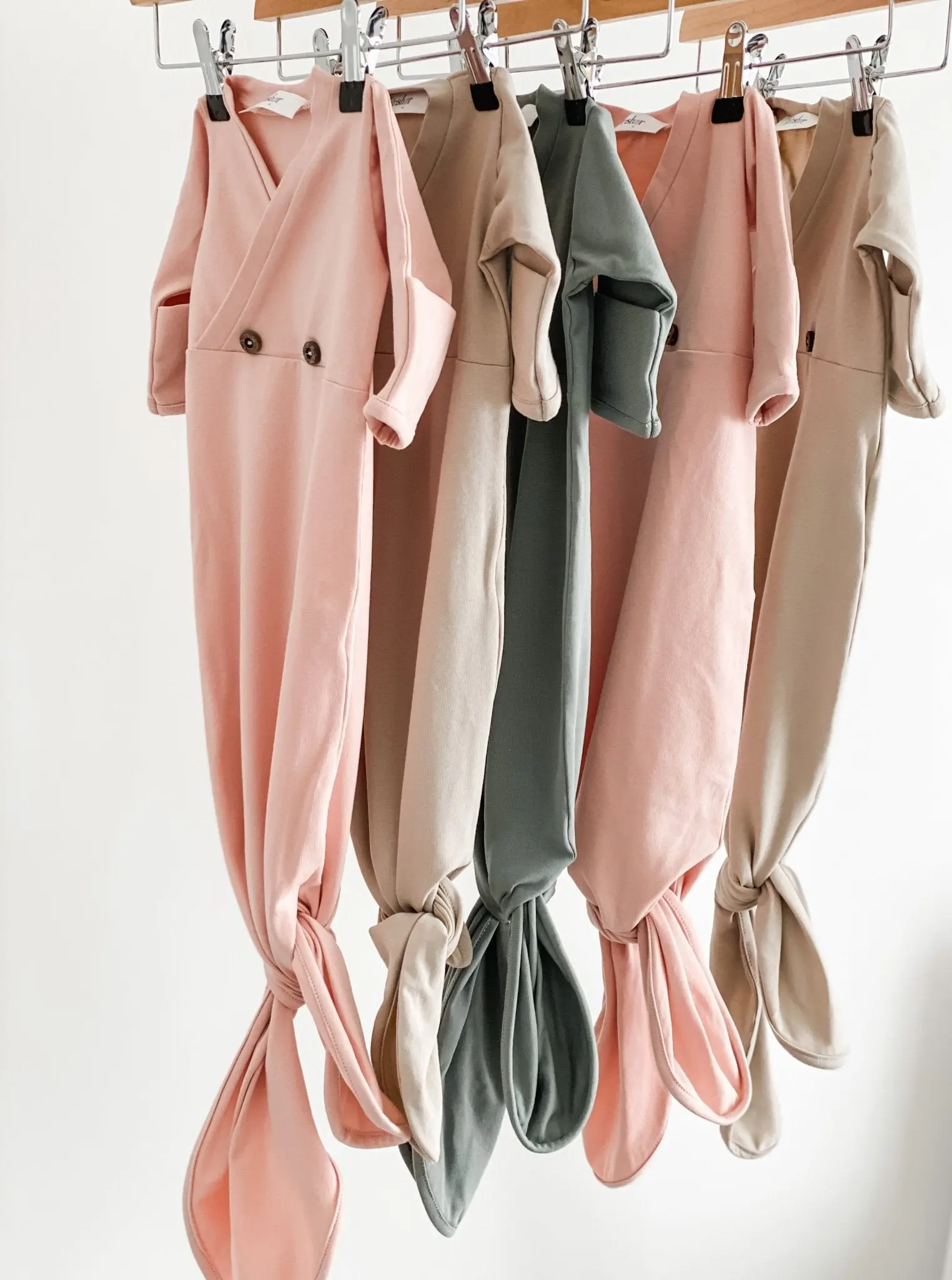 Organic Baby Knotted Gown - Image 3