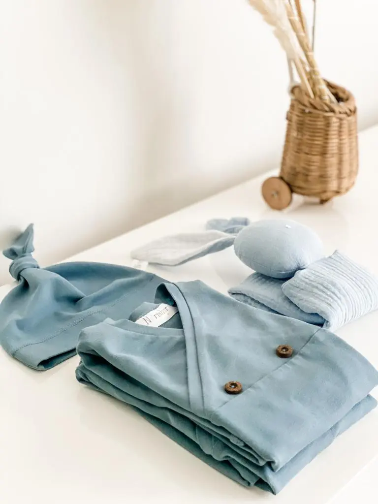 Organic Baby Knotted Gown - Image 4