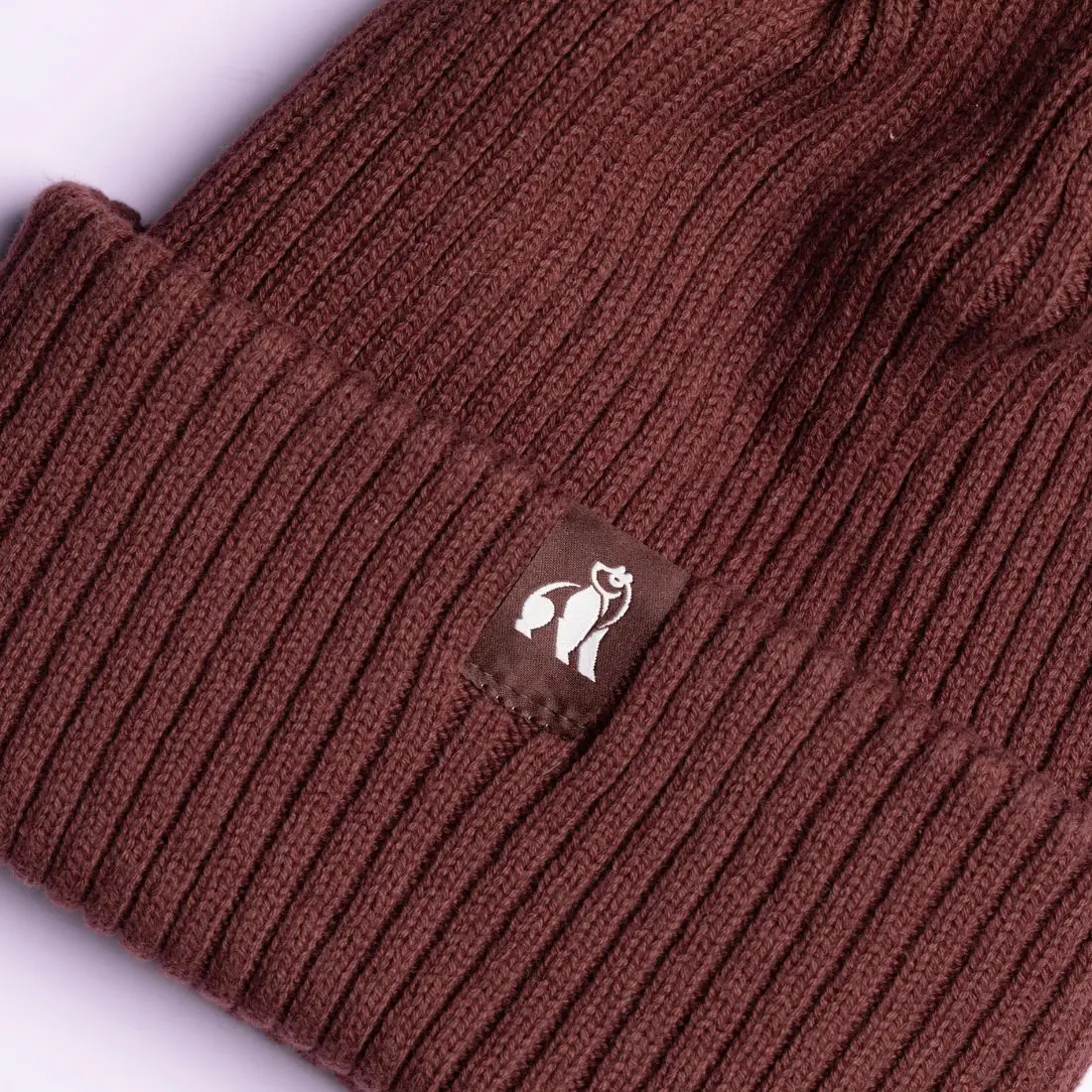 Organic Cotton Beanie - Burgundy - Image 4
