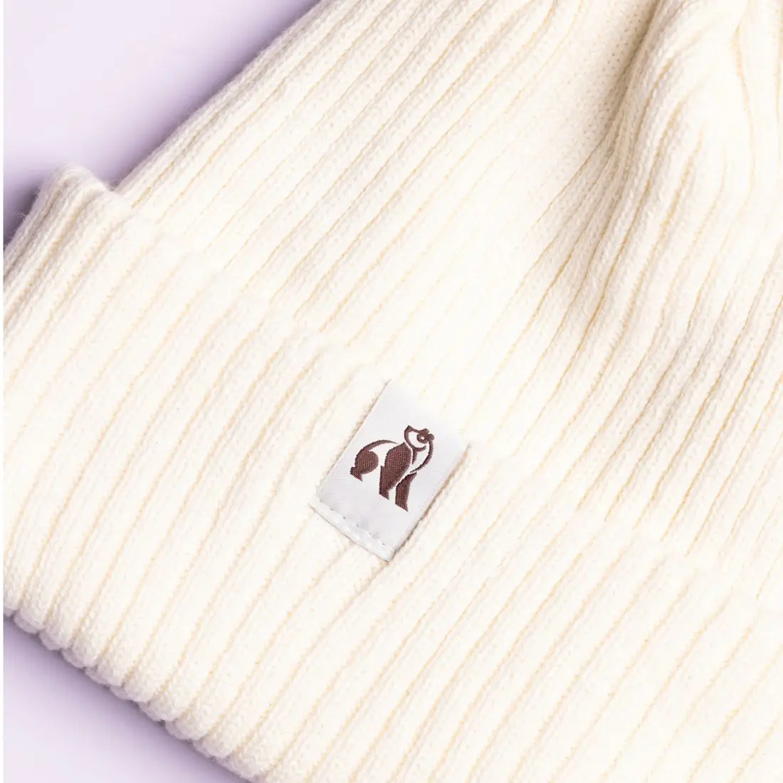 Organic Cotton Beanie - Cream - Image 4