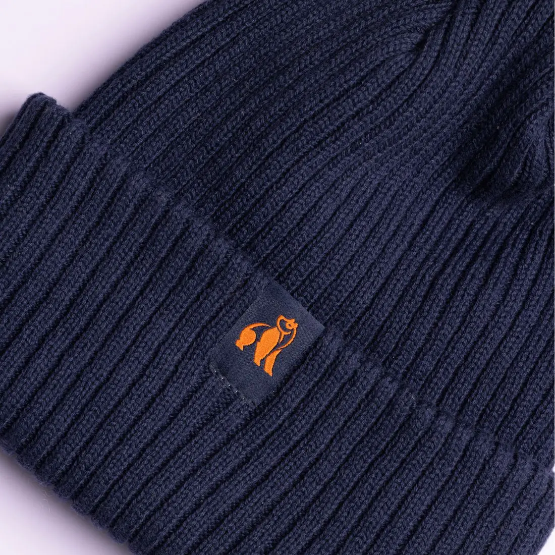 Organic Cotton Beanie - Navy - Image 5