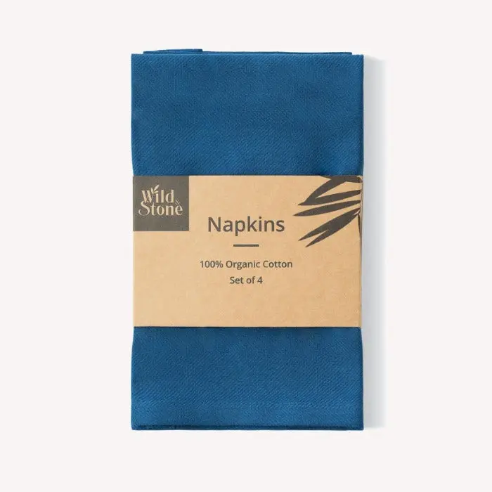 Organic Cotton Napkins - Set of 4 - Image 2