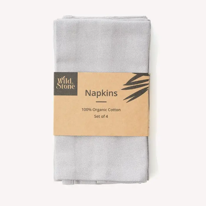 Organic Cotton Napkins - Set of 4 - Image 5