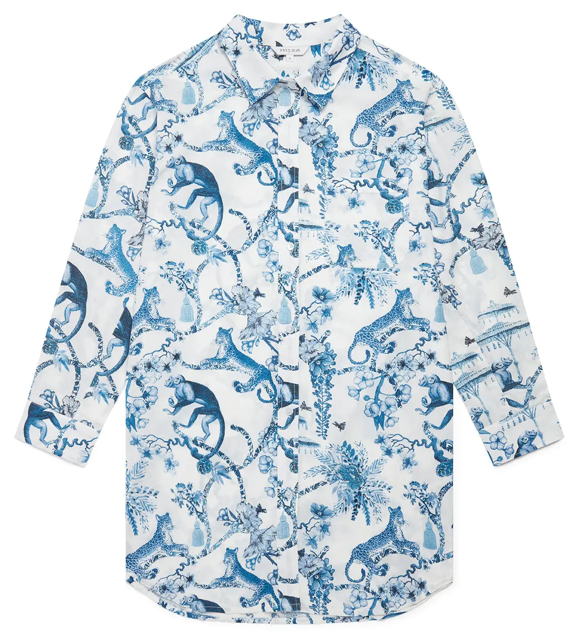 Chinoiserie Whimsy Women's Organic Cotton Nightshirt - Image 4