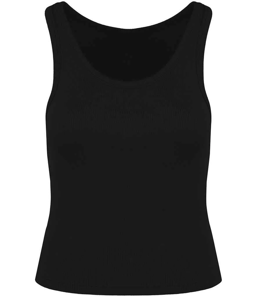 Organic Cotton Ribbed Tank Top: Womens
