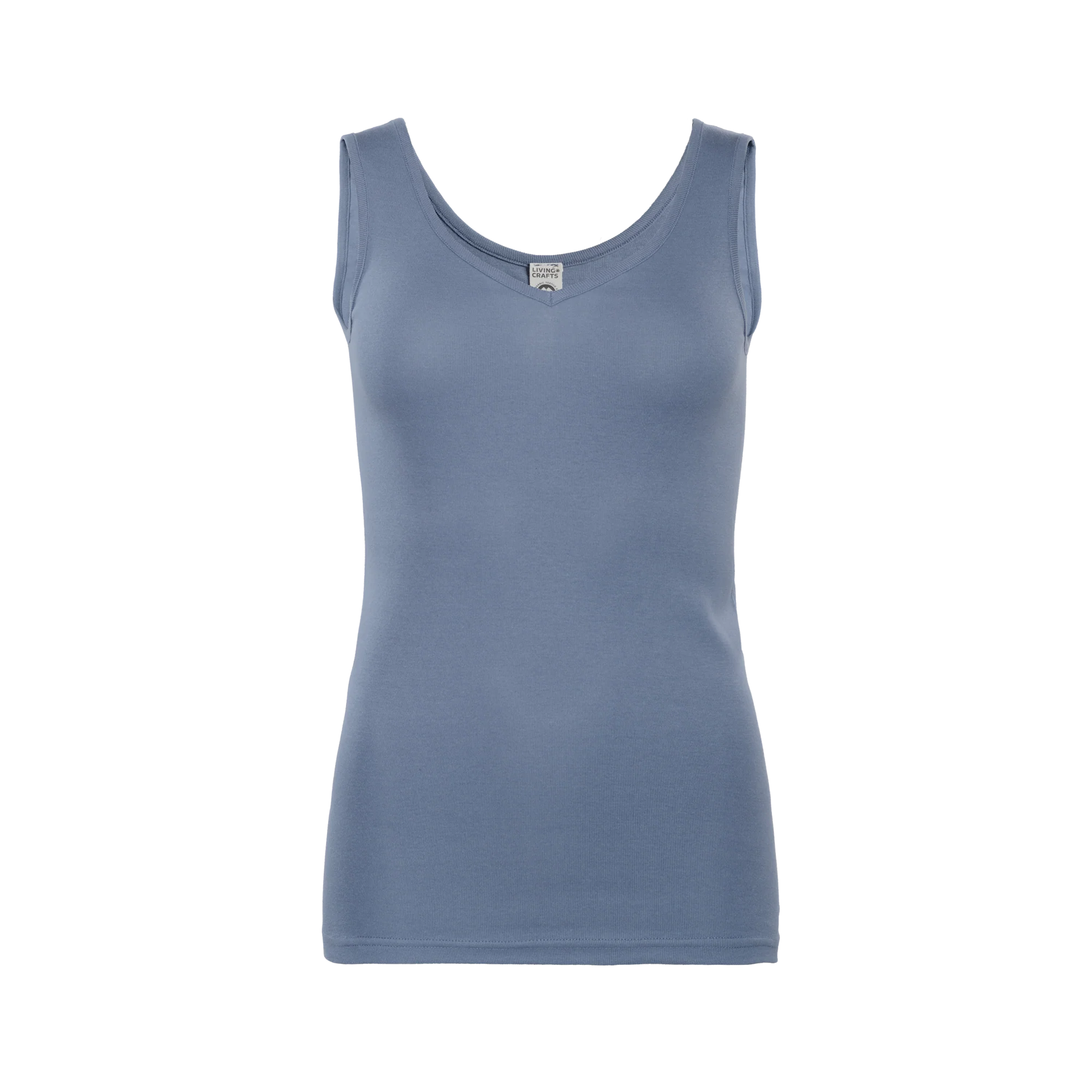 Organic Cotton V-neck Vest: Womens - Image 9