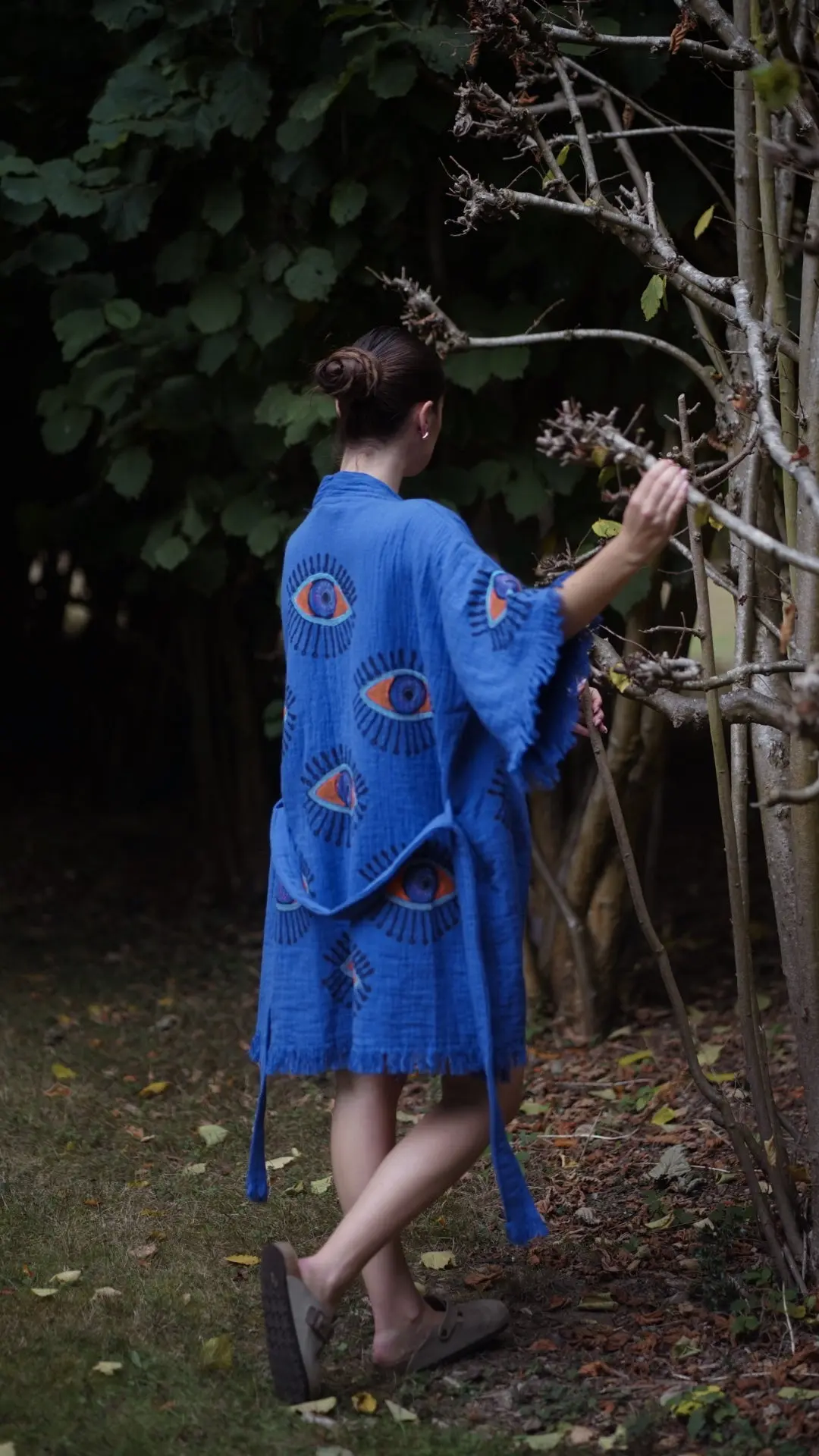 Organic Kimono in Blue: Short - Image 2