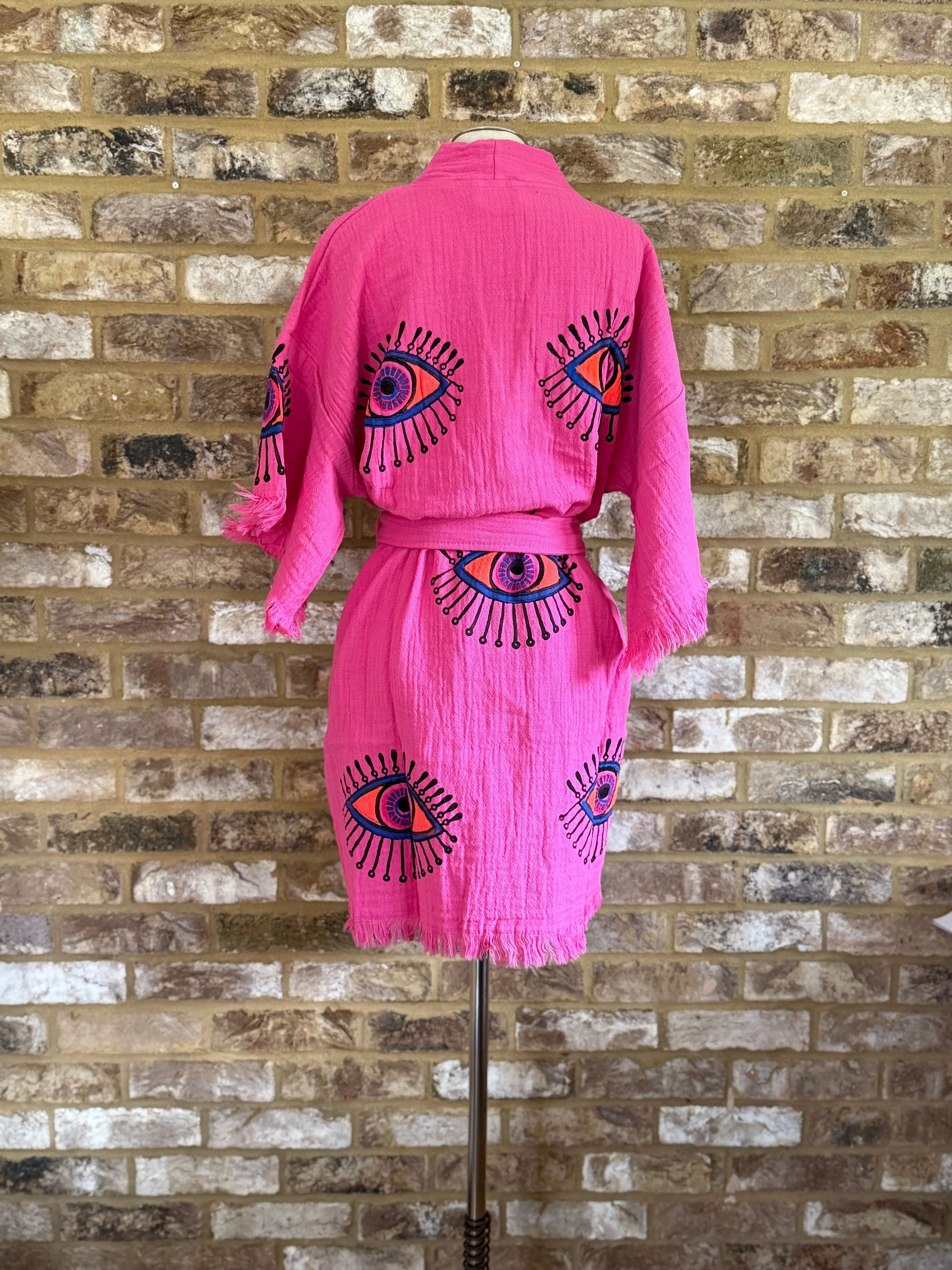 Organic Kimono in Pink: Short - Image 4