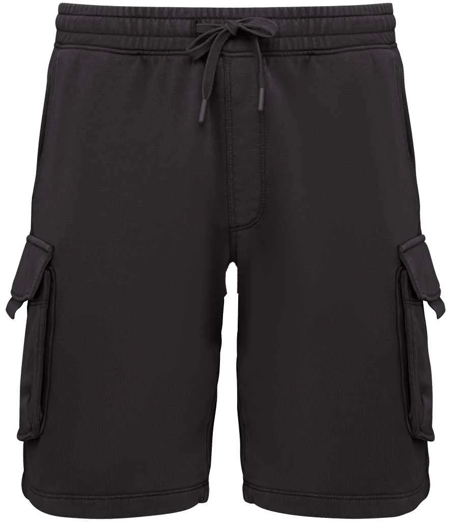 Organic Washed Effect Cargo Shorts