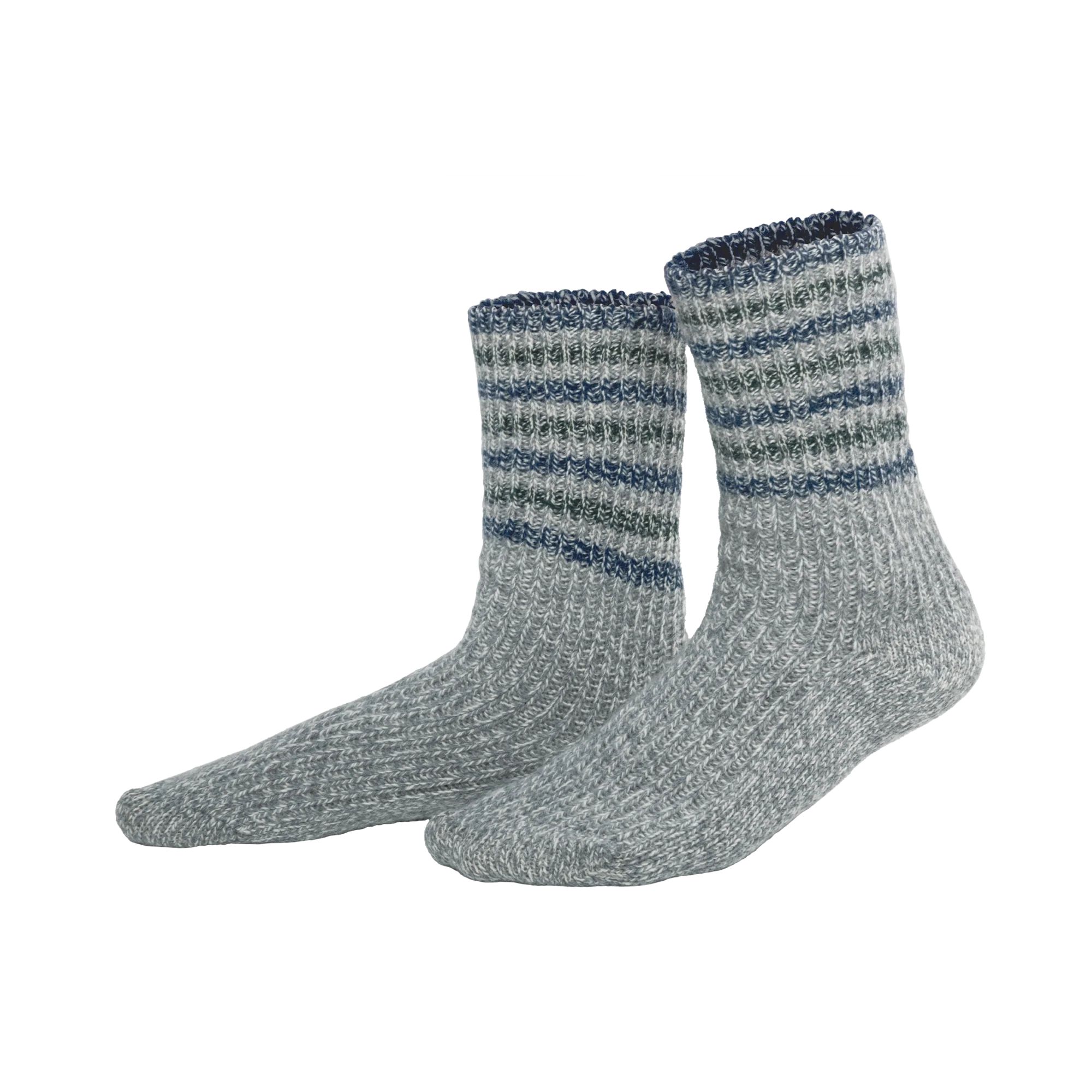 Organic Wool & Cotton Striped Socks
