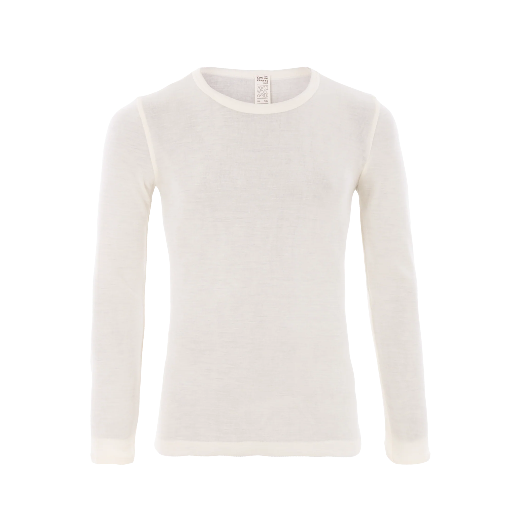 Organic Wool & Silk Long Sleeve T-shirt: Mens - Image 6