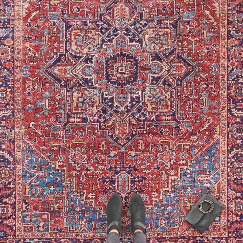 Oriental Amata Rug Red Colour - Image 2