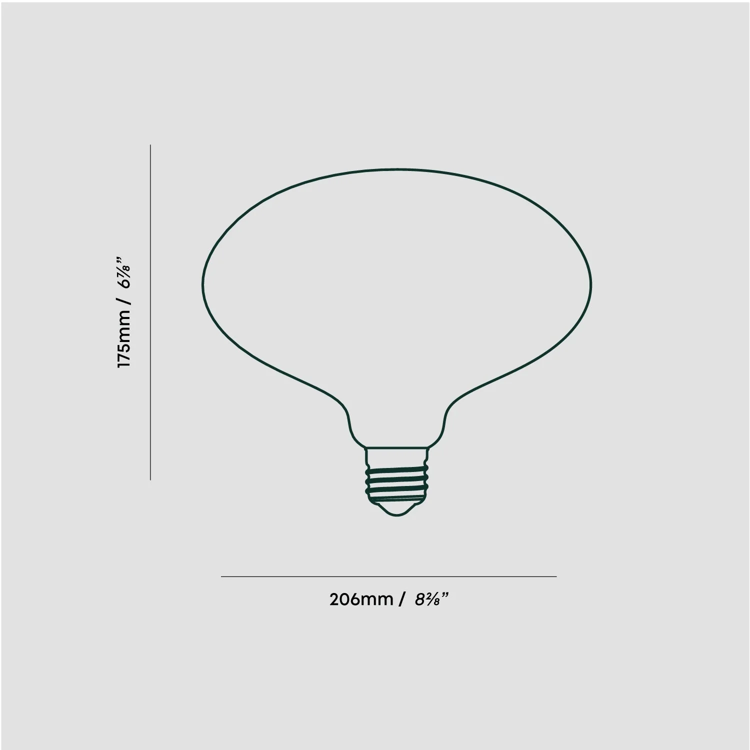 Oval II Pendant Light in Graphite - Image 5