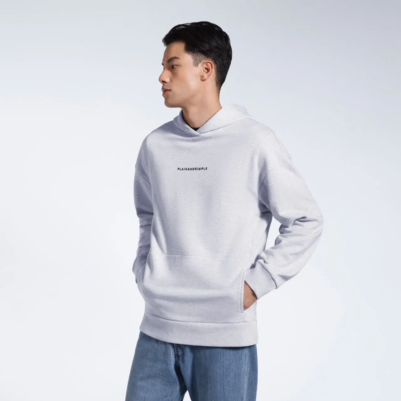 Oversized Heavyweight Mens Organic Logo Hoodie - Image 12