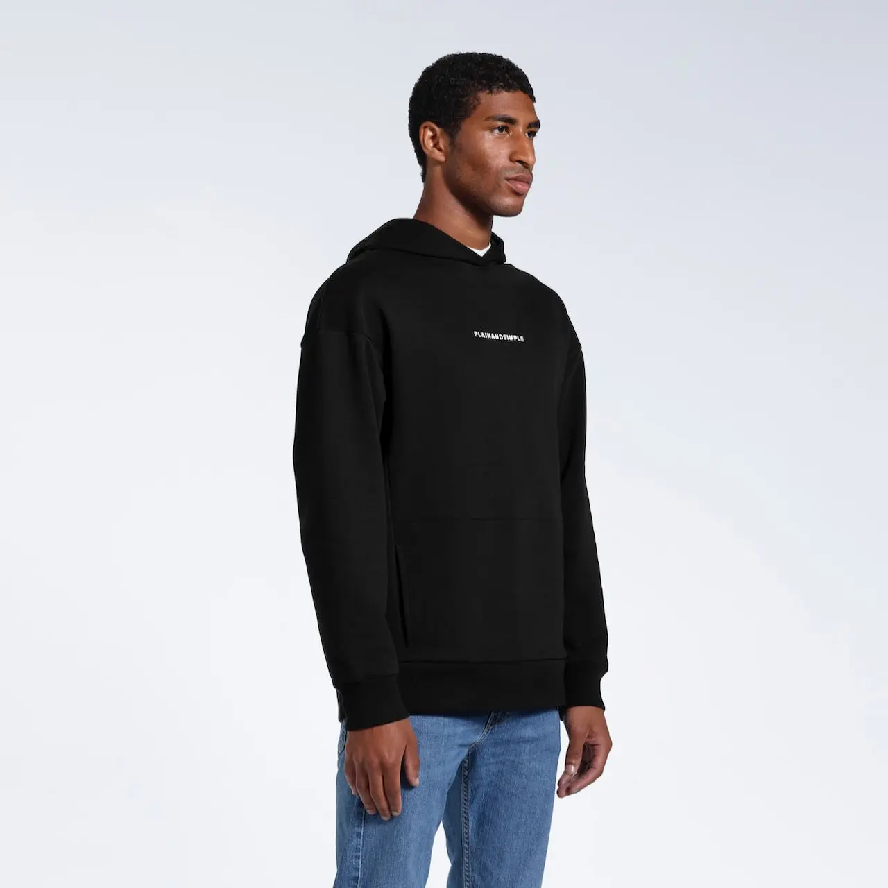 Oversized Heavyweight Mens Organic Logo Hoodie - Image 2