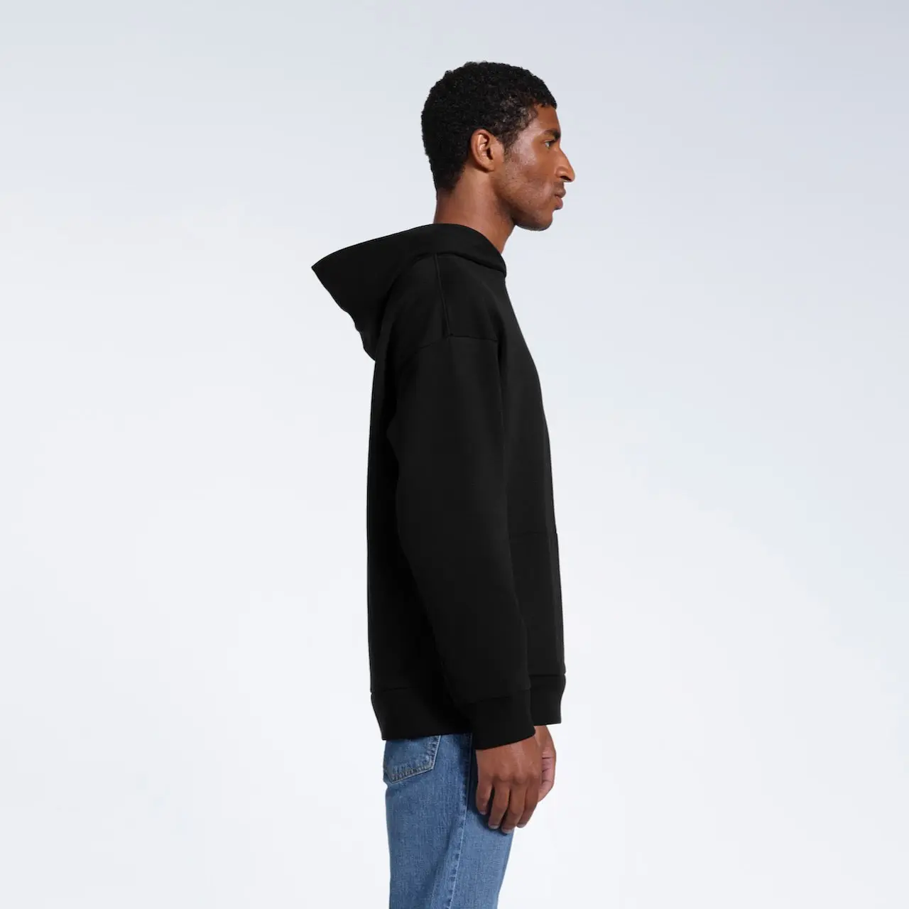 Oversized Heavyweight Mens Organic Logo Hoodie - Image 5