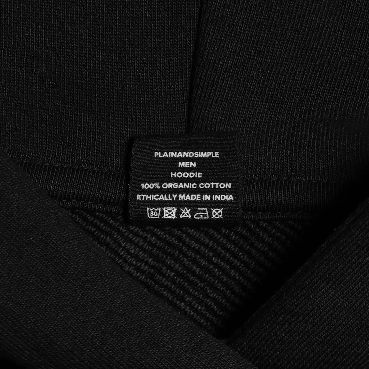 Oversized Heavyweight Mens Organic Logo Hoodie - Image 8