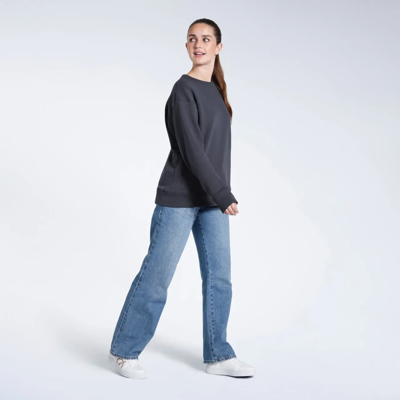 Oversized Women's Organic Sweatshirt - Image 28