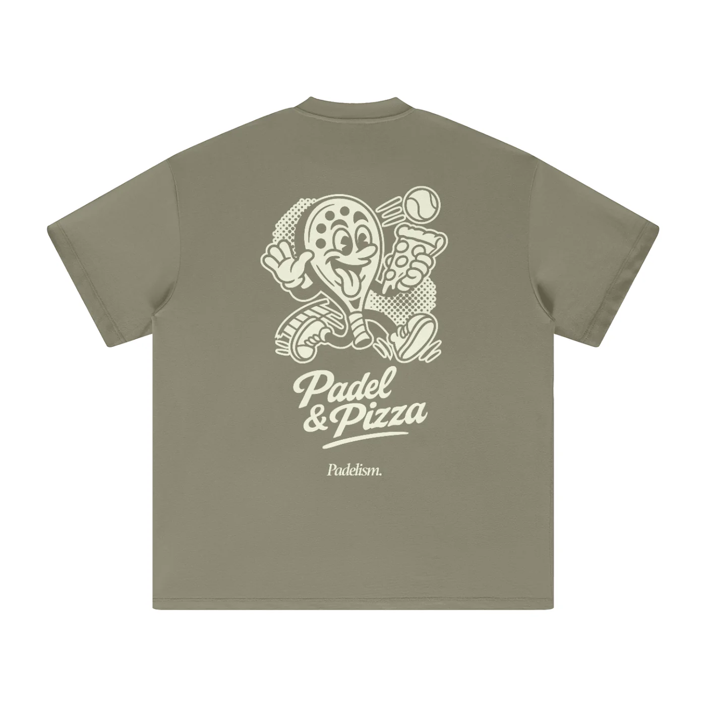 Padel & Pizza - Heavyweight T-Shirt - Image 3