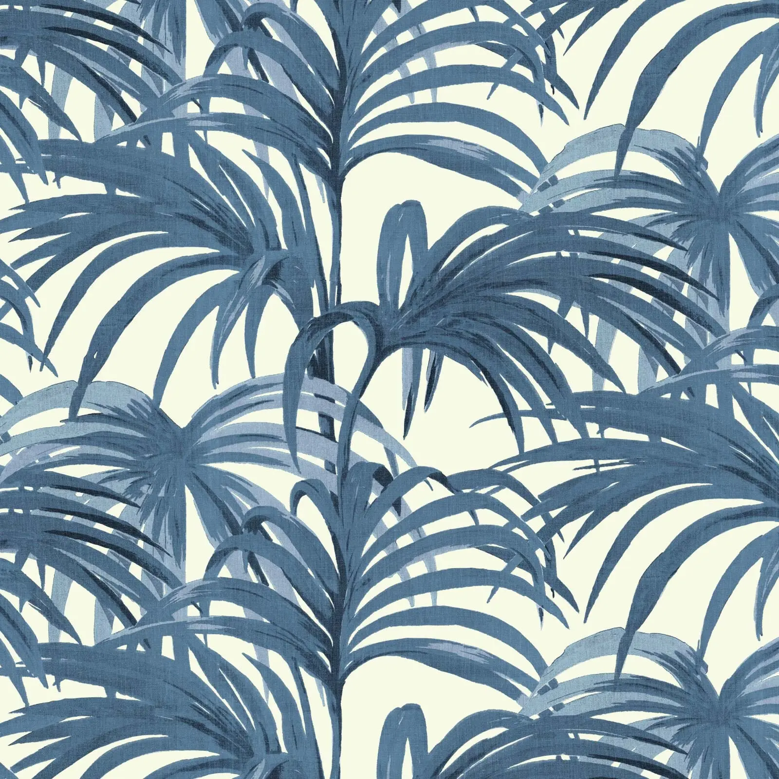 PALMERAL Wallpaper - Off White & Azure