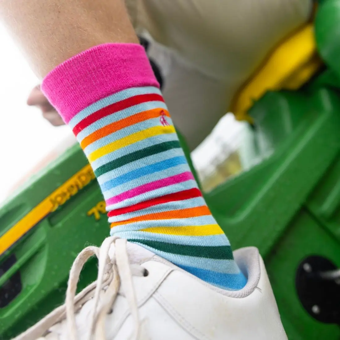 Pastel Striped Bamboo Socks - Image 2