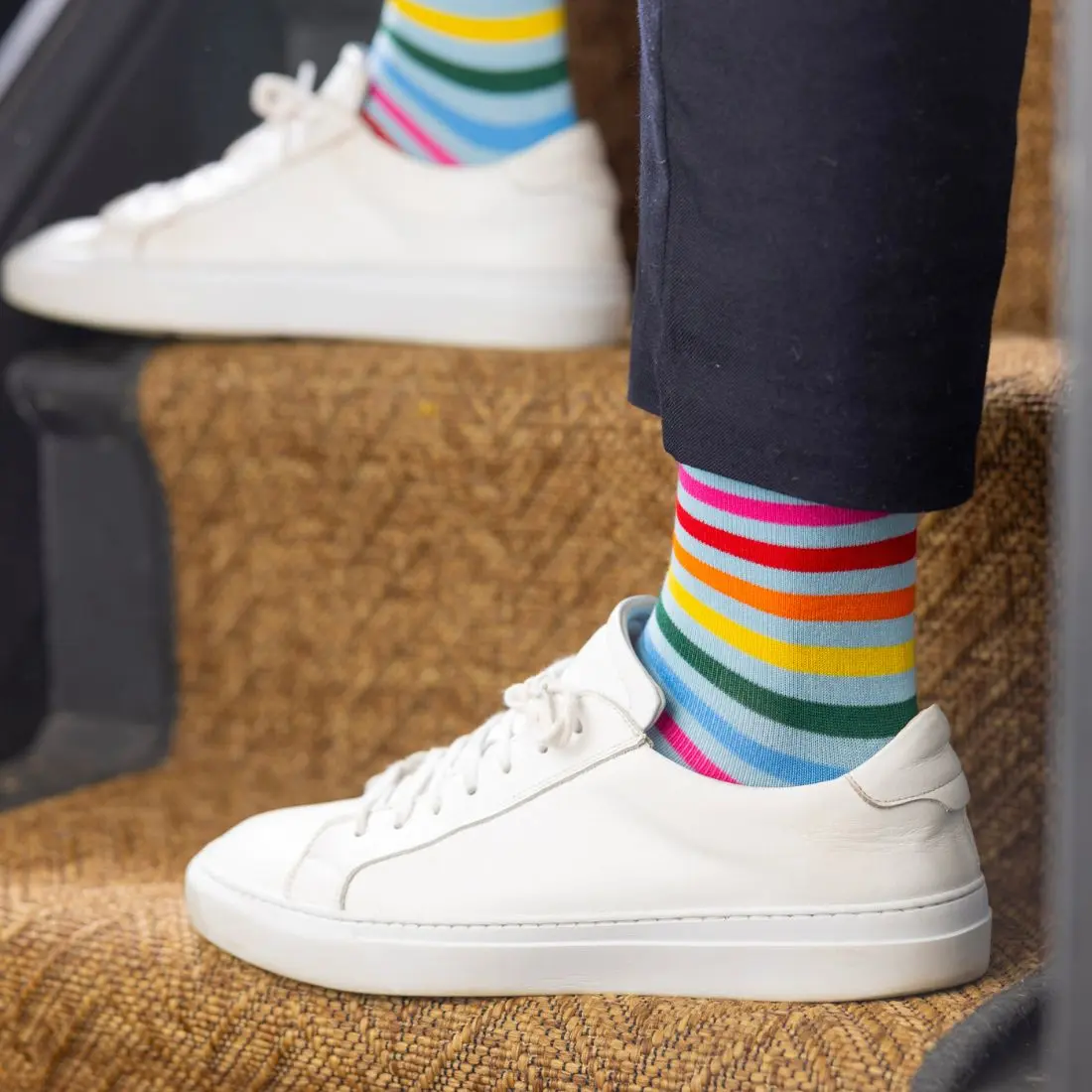 Pastel Striped Bamboo Socks - Image 3