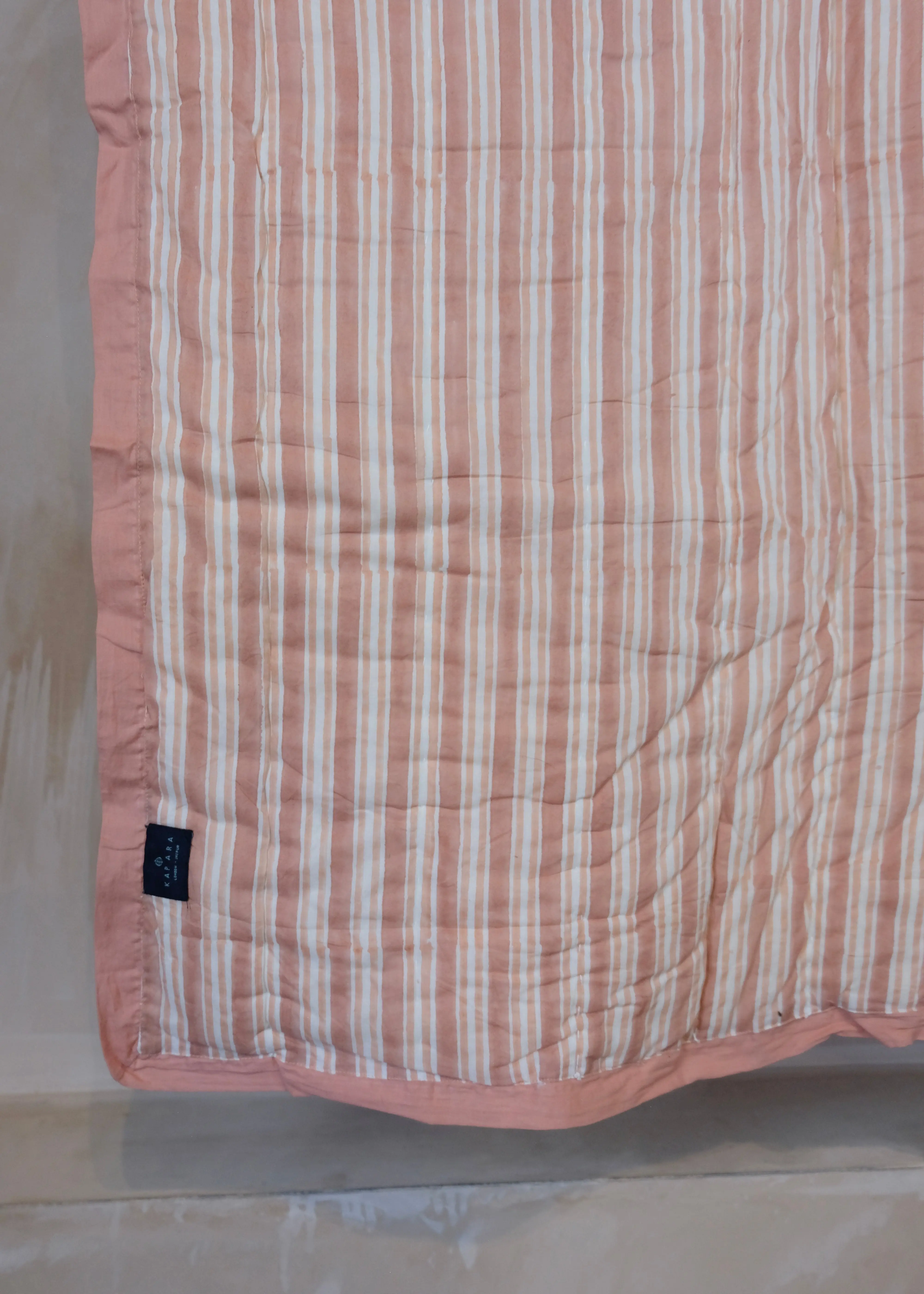 Peach Elephant Toddler / Single Quilt - Image 4