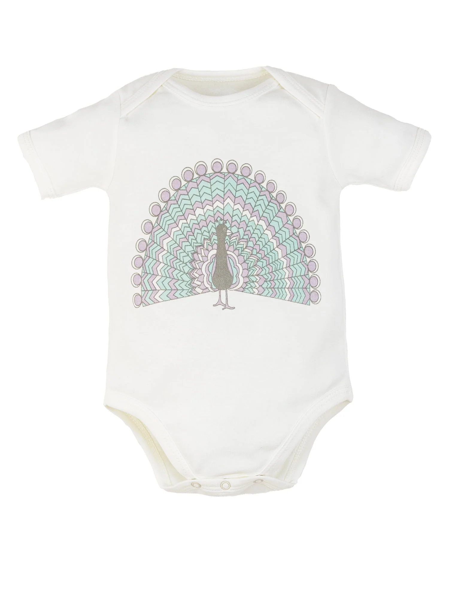 Peacock Short-sleeves Bodysuits
