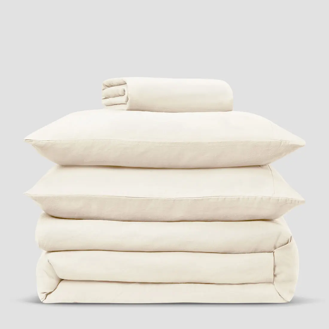 Pearl Linen Blend Fitted Sheet - Image 4