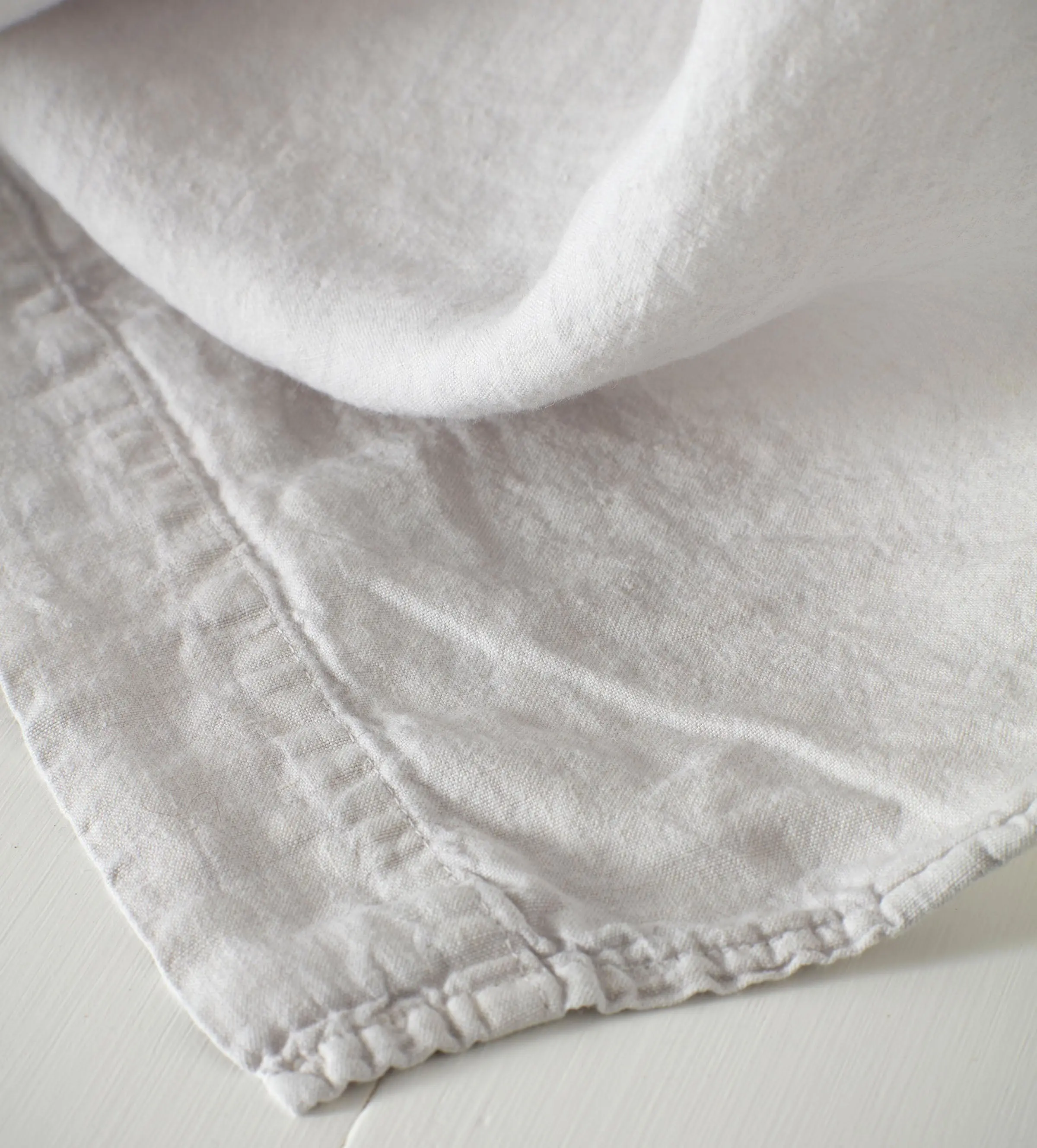 Pebble Grey 100% Linen Loop Top Curtain (Single)