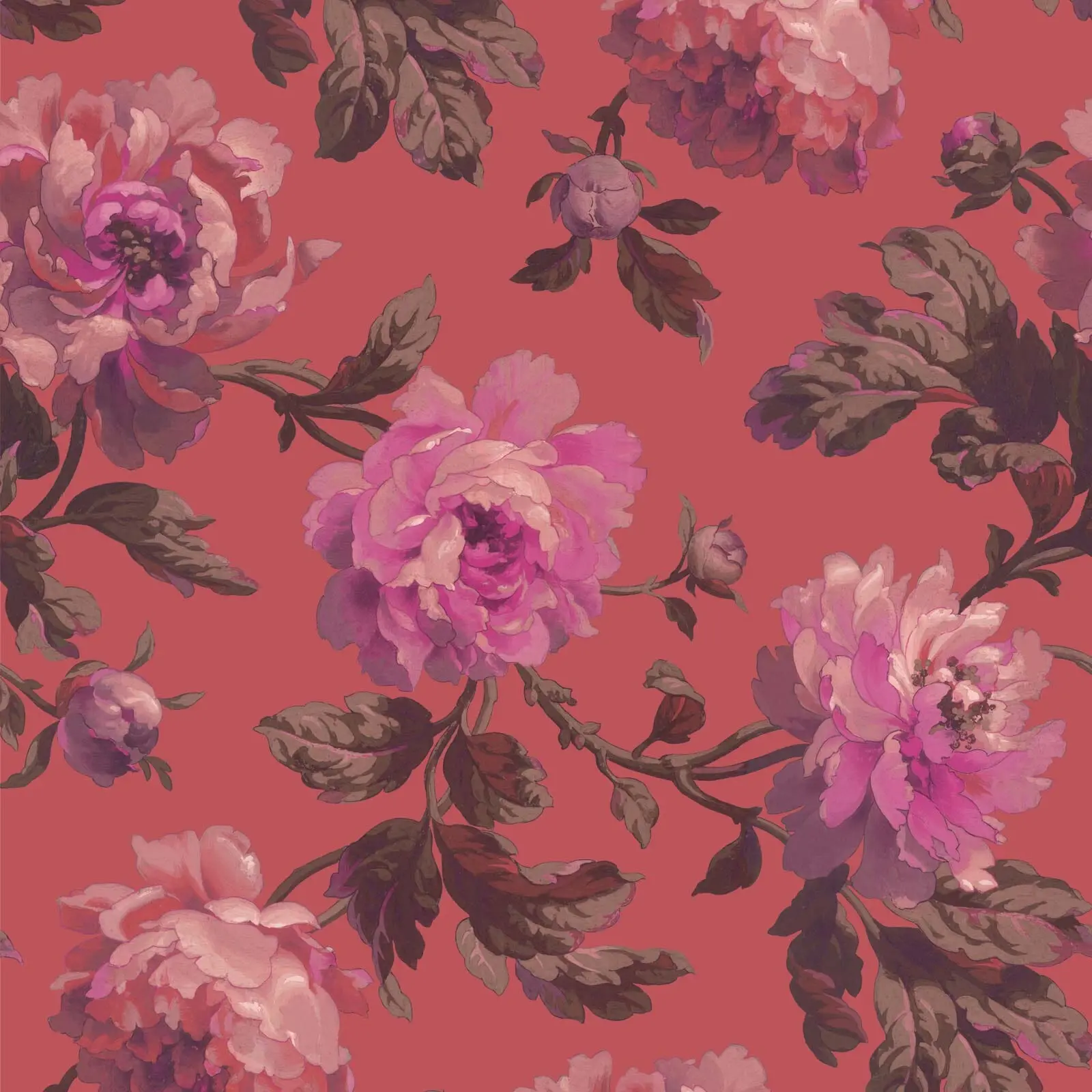 PEONEDEN Wallpaper - Chinese Red