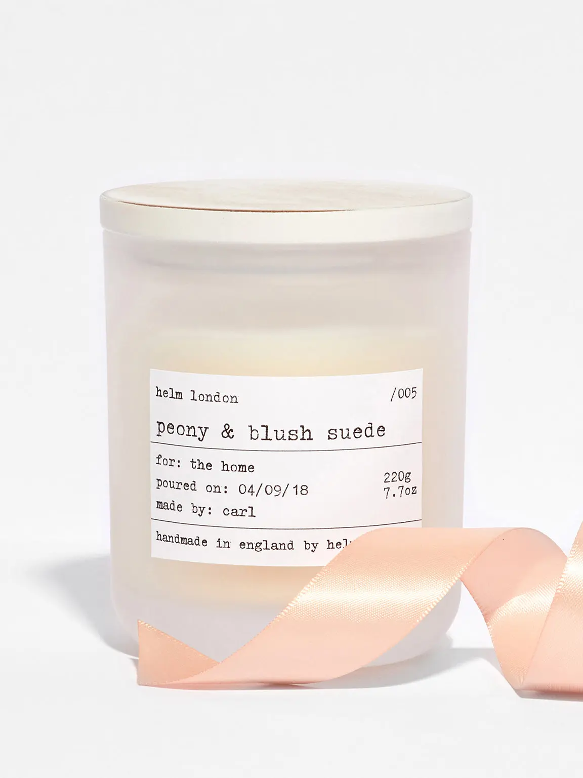 Peony & Blush Suede Luxury Candle