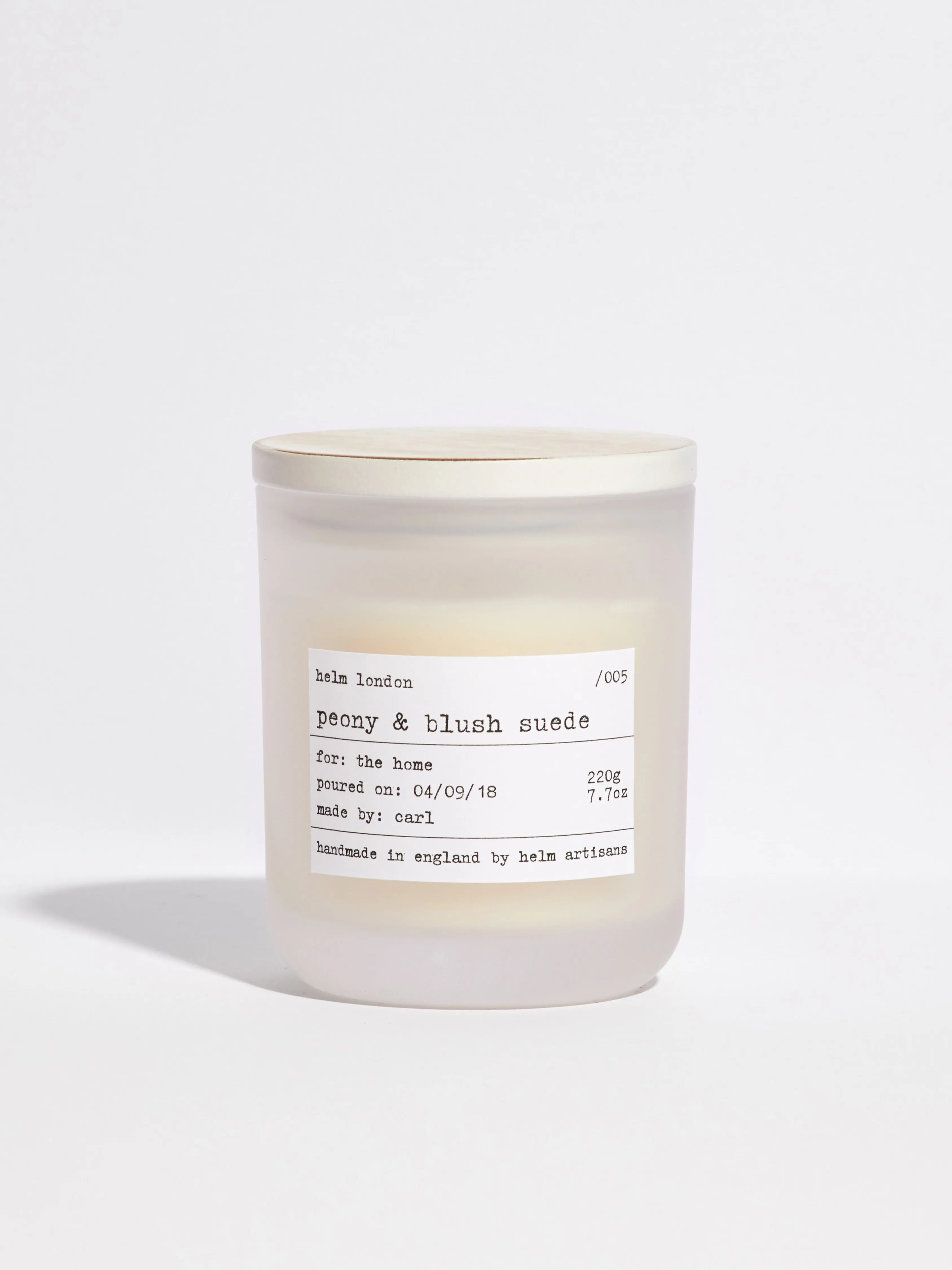 Peony & Blush Suede Luxury Candle - Image 2