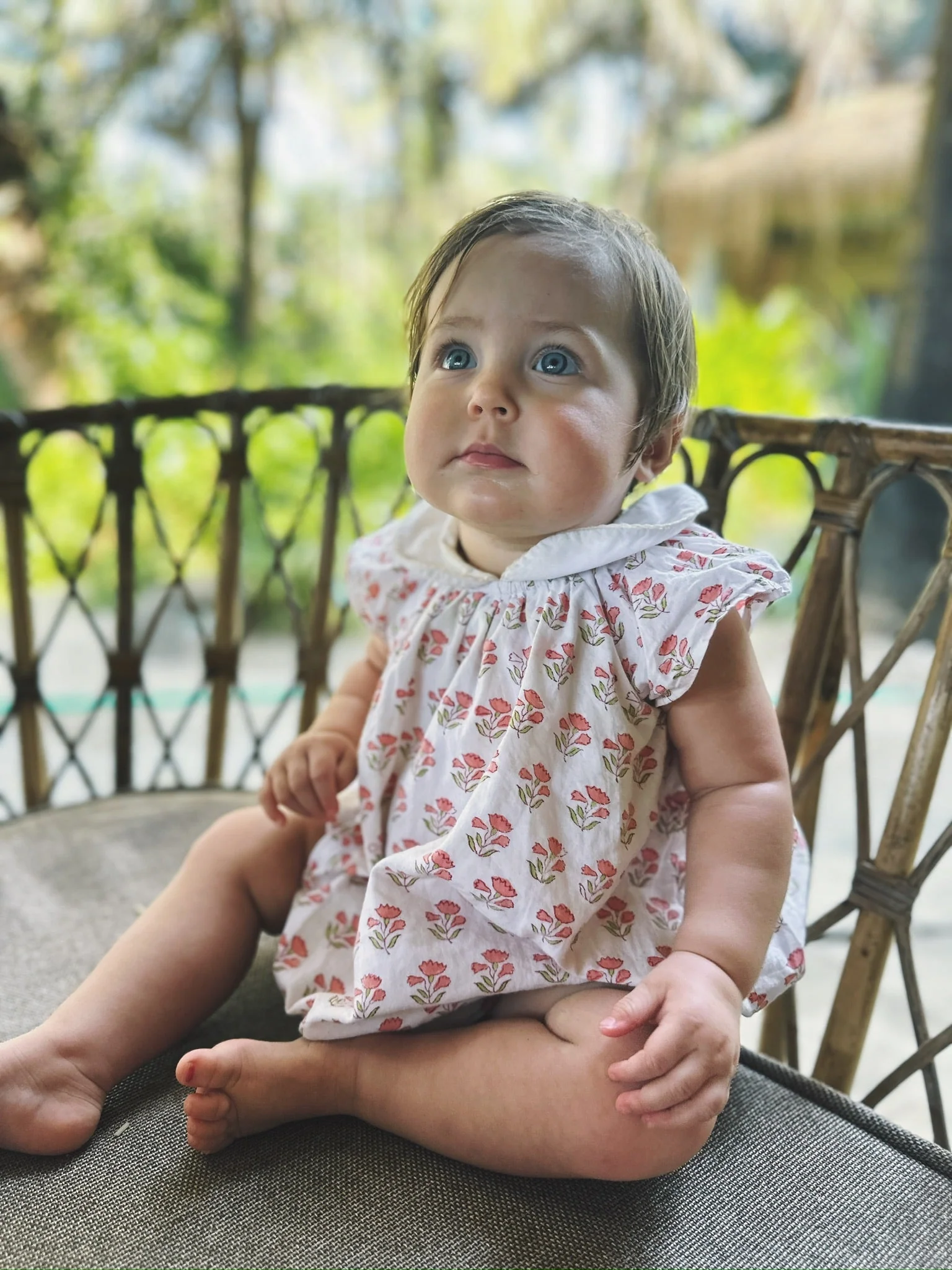 Pink Floral Romper