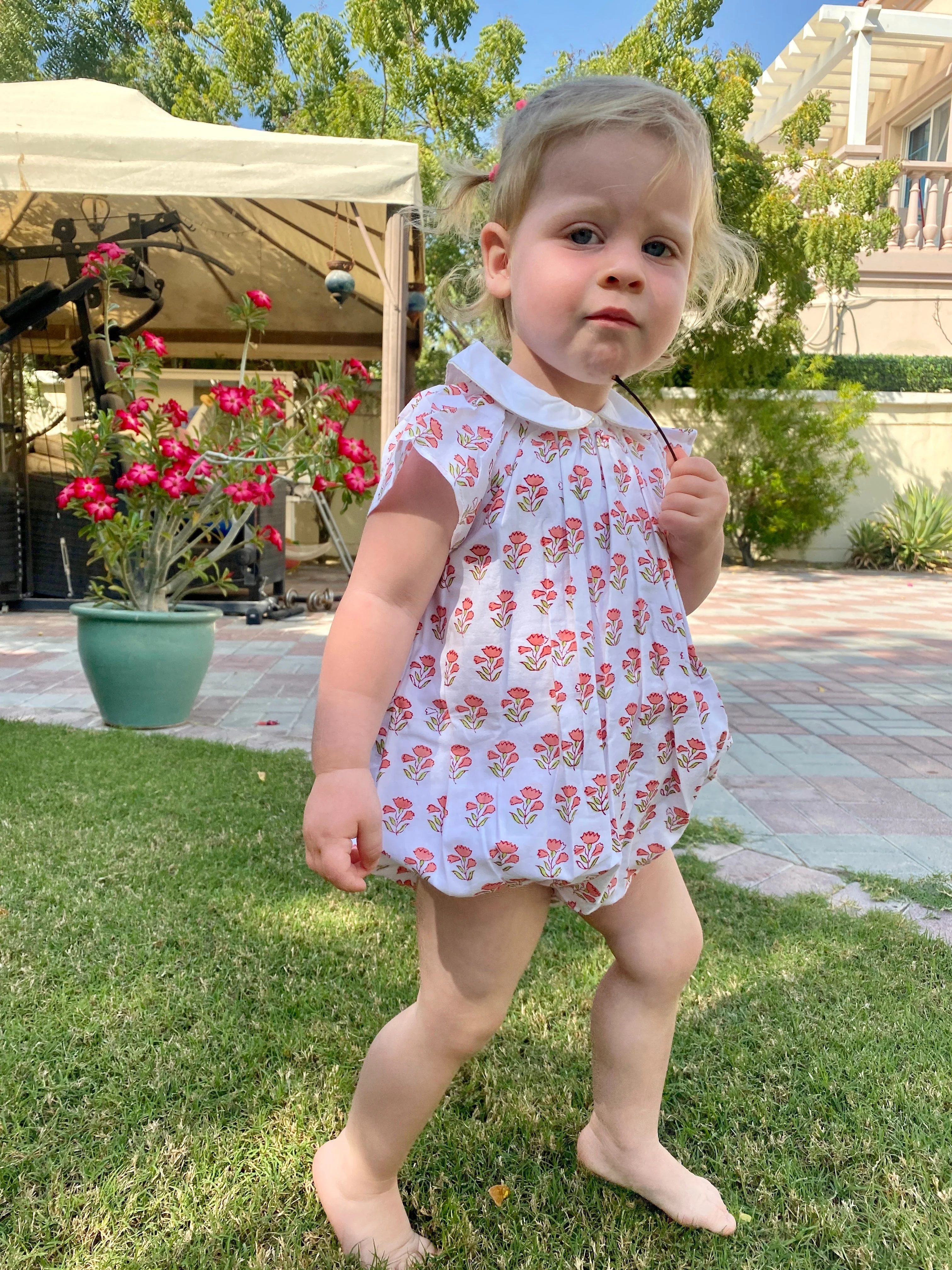 Pink Floral Romper - Image 5
