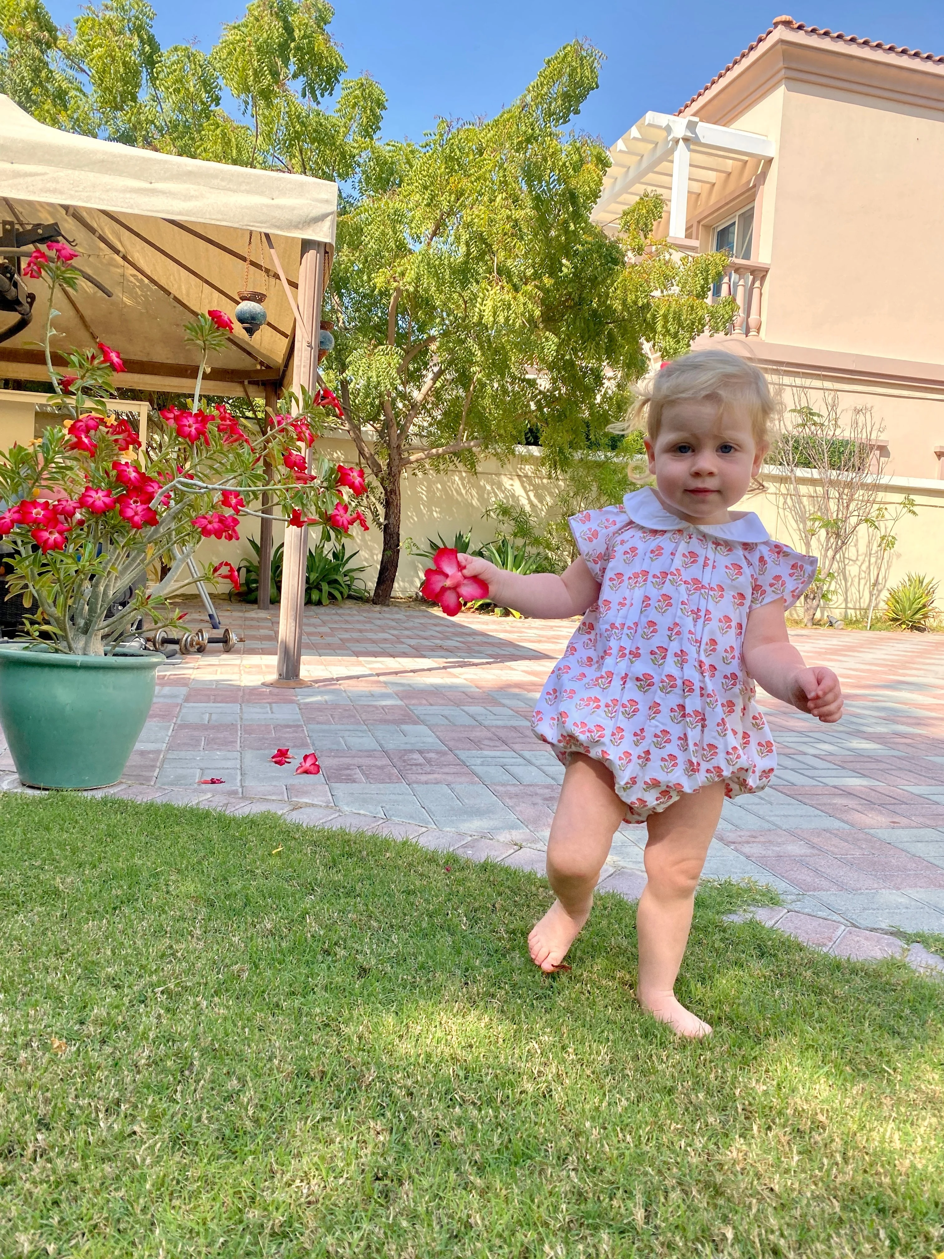 Pink Floral Romper - Image 6
