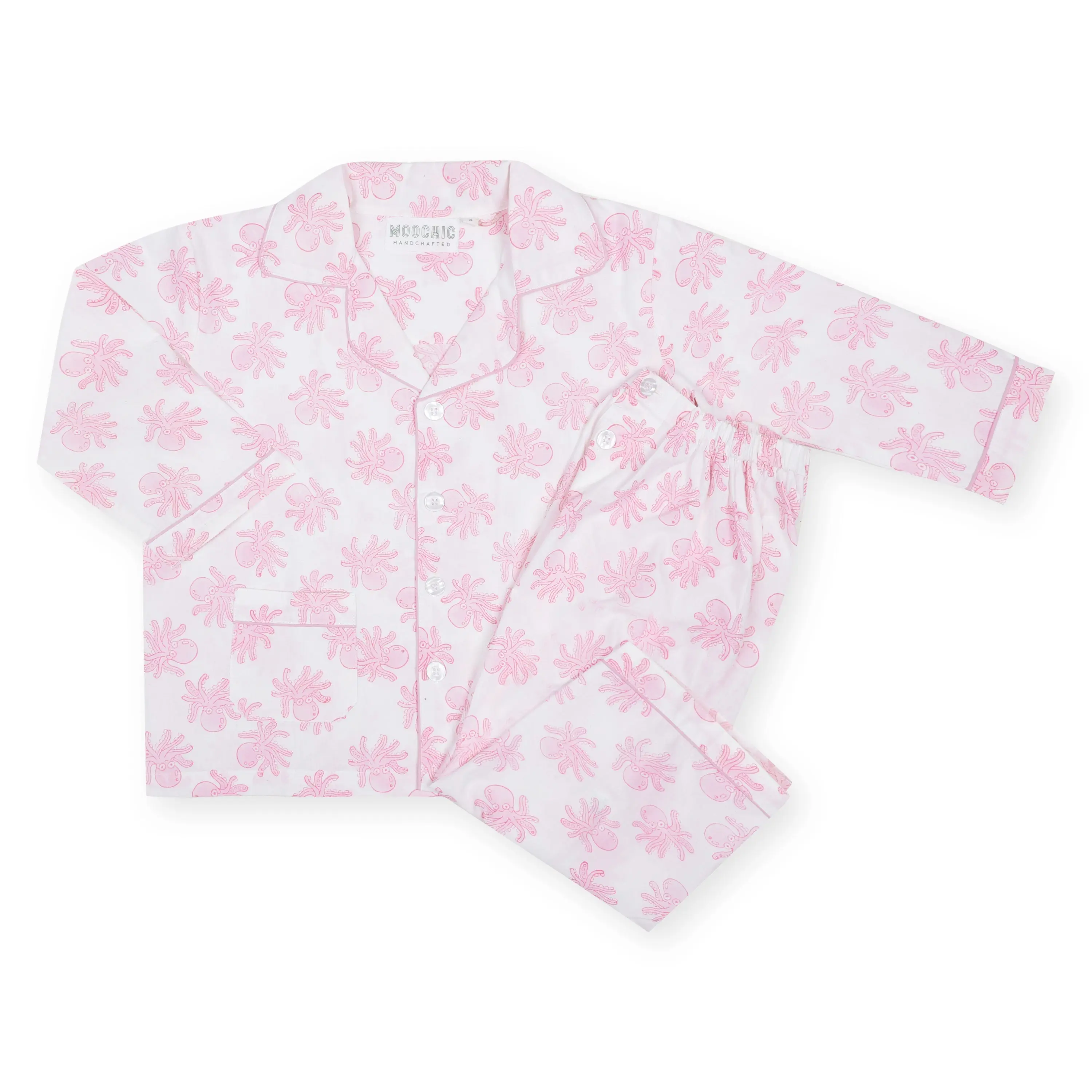 Pink Octopus Children's Pyjamas - Image 4