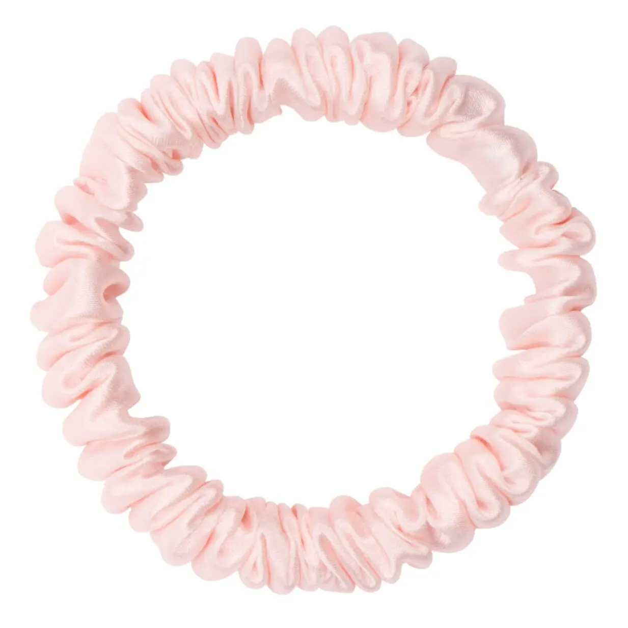 Pink Silk Scrunchie - Skinny - Image 10