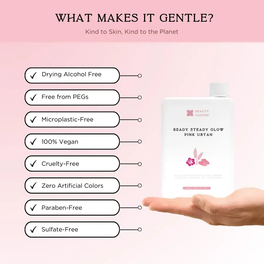 Pink Ubtan | Vegan Powder Cleanser & Face Mask - Image 10