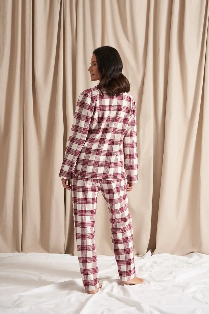 Plaid Pyjama Set in Stone - Image 3