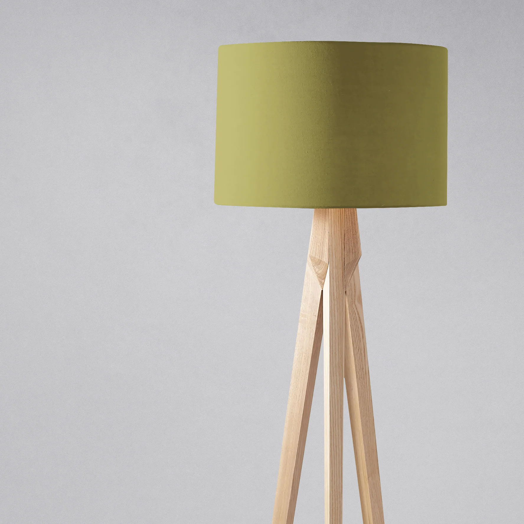 Plain Olive Green Lampshade, Ceiling or Table Lamp Shade - Image 2