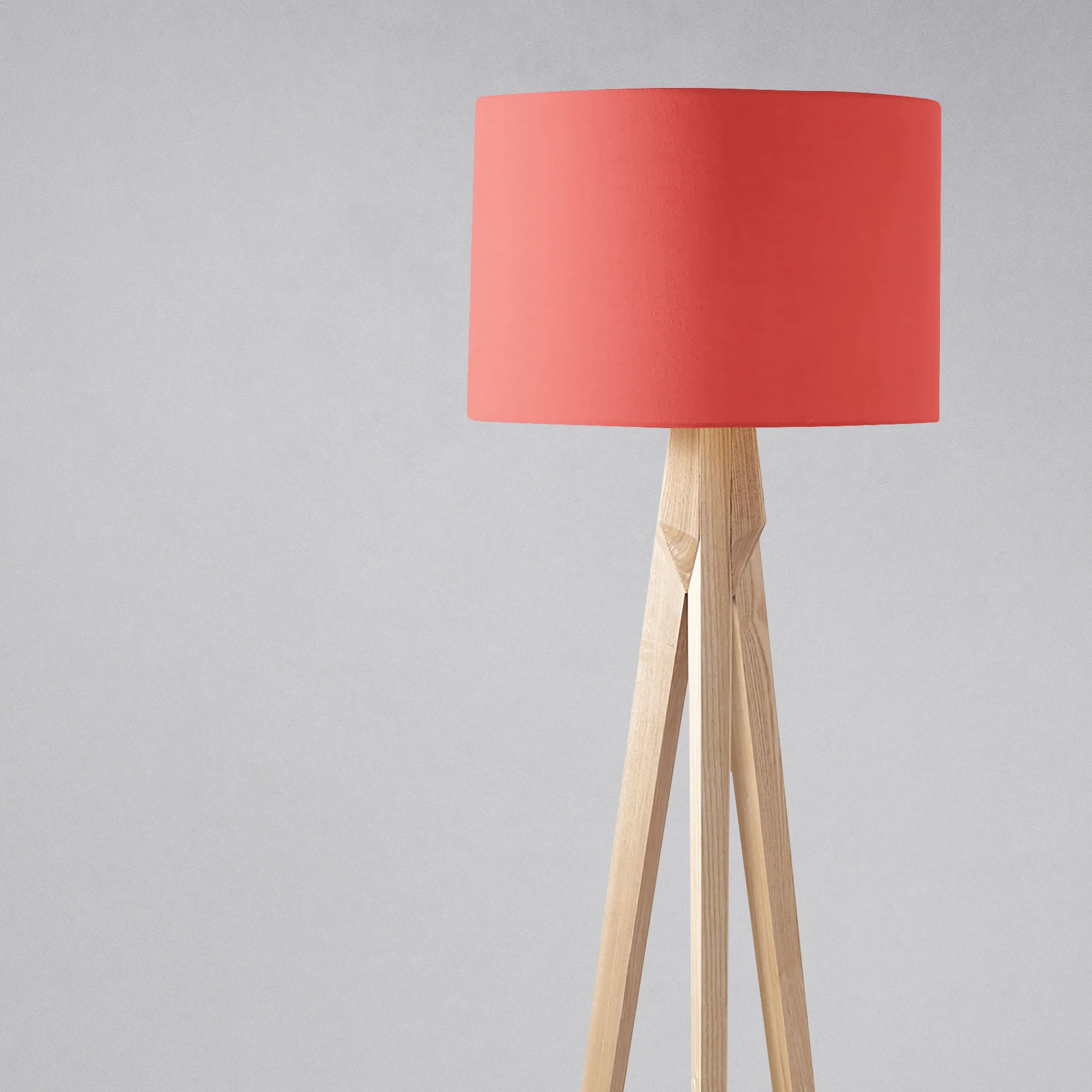 Plain Salmon Pink Lampshade, Ceiling or Table Lamp Shade - Image 2