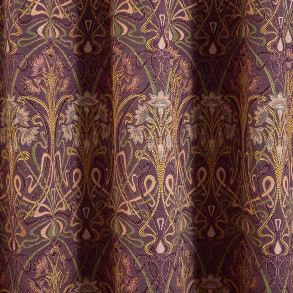 Plum Purple Lucetta Pencil Pleat Curtains - Image 3