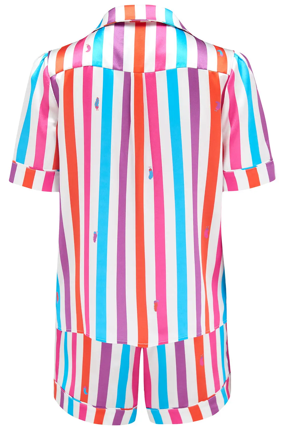 Poppy Hawaiian Stripe Silk Blouse - Image 4