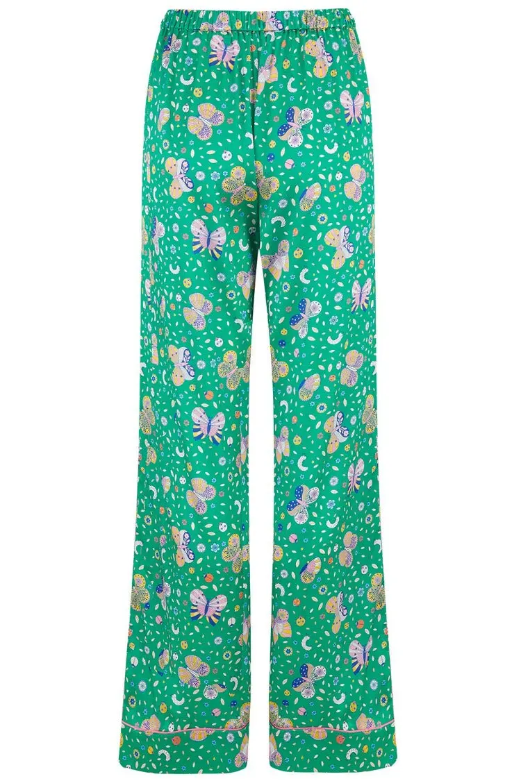 Poppy Rainforest Butterfly Silk Trouser - Image 8