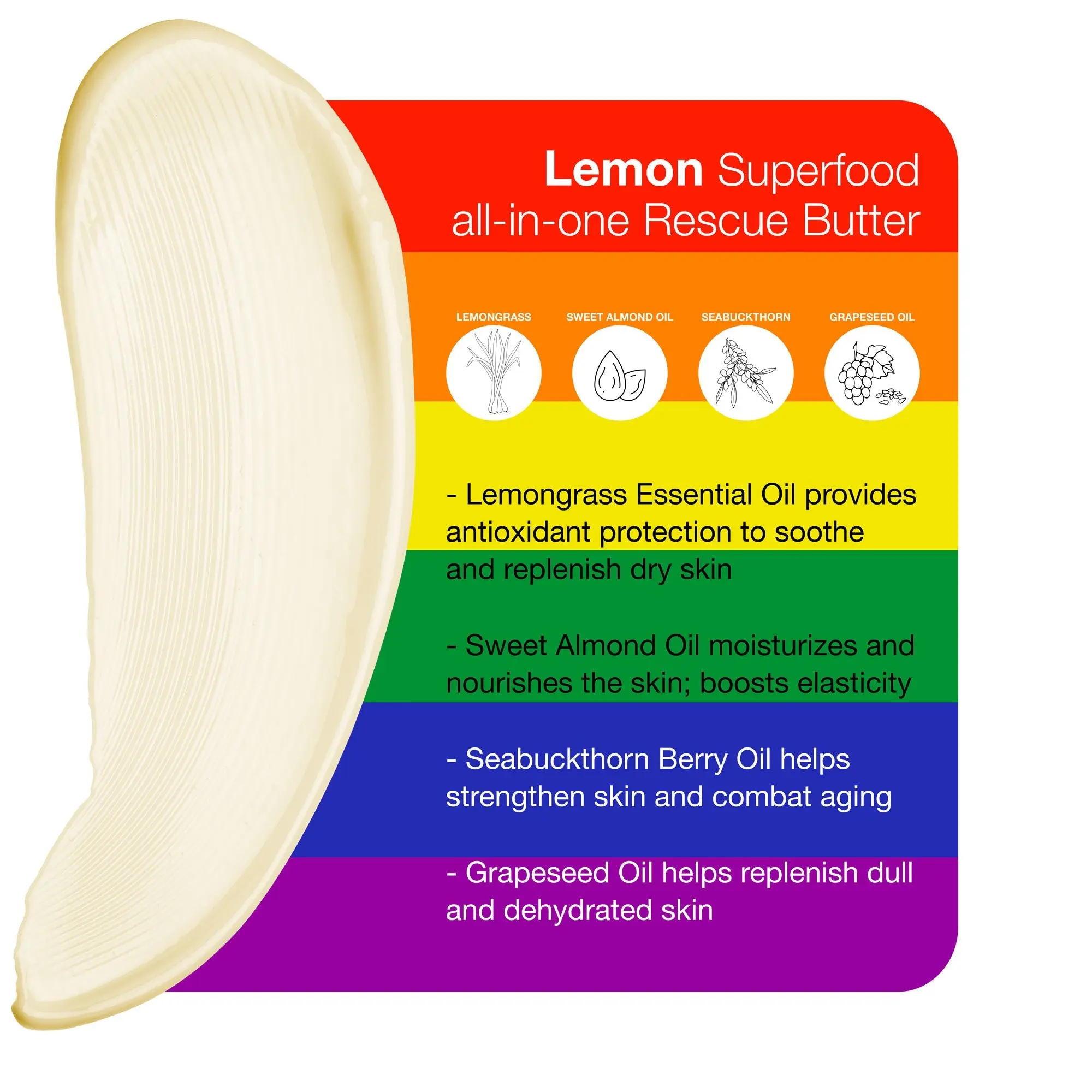 Pride Edition Lemon Superfood All-In-One Rescue Butter 50ml - Image 4