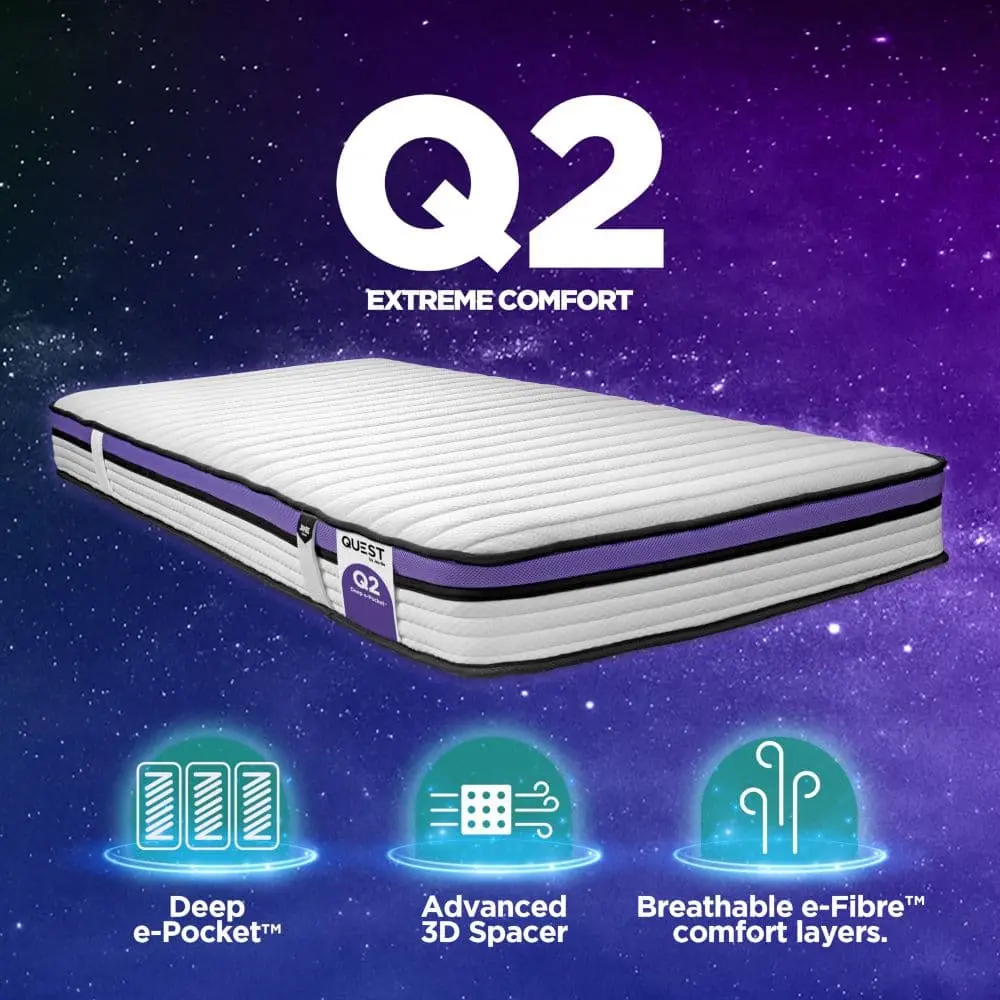 Quest Q2 Extreme Comfort Pocket Sprung Mattress - Image 2