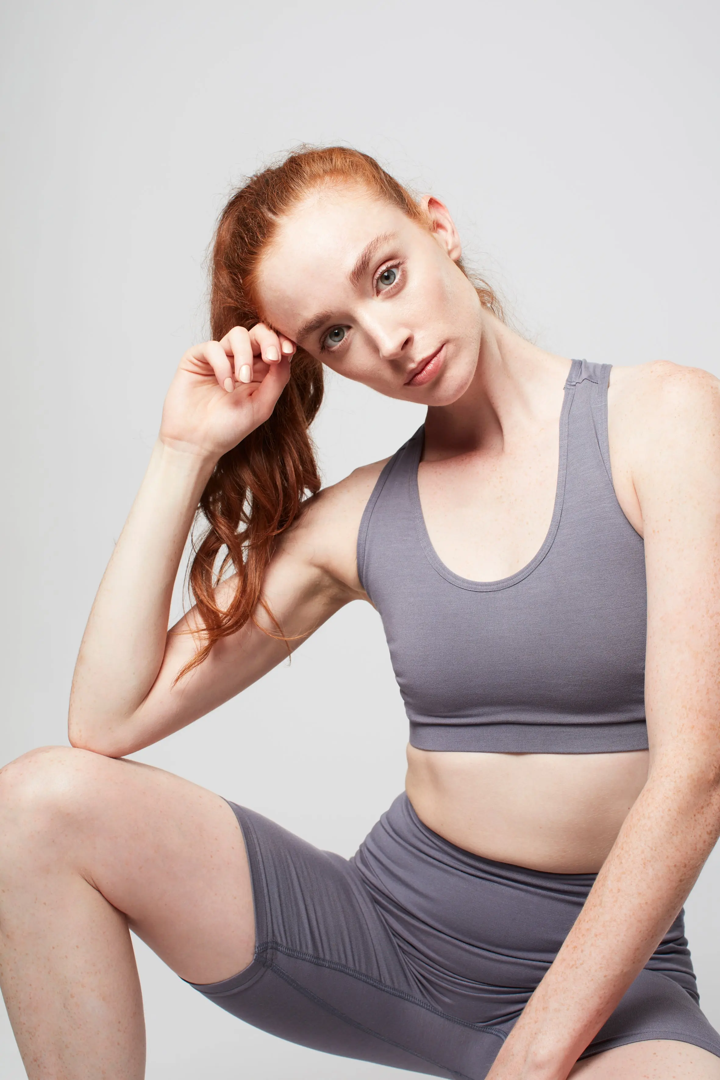 Pearl Grey Racerback Sports Bra - Image 6