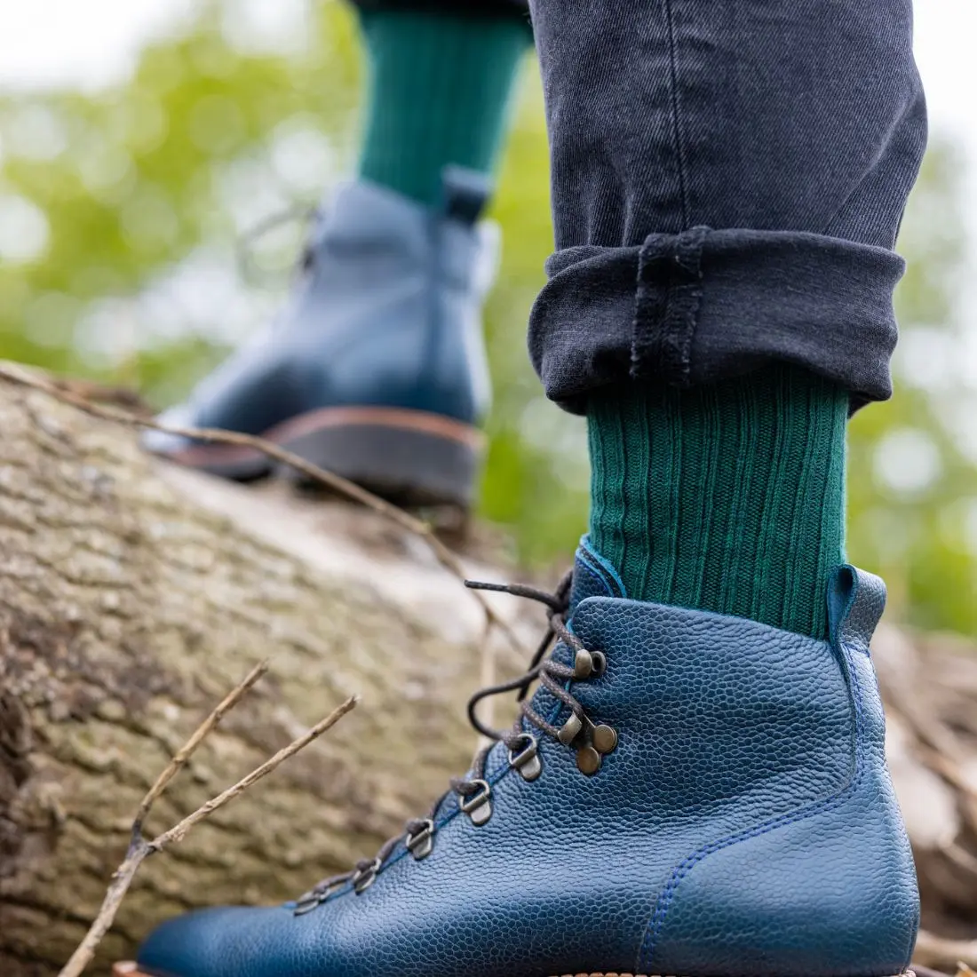 Racing Green Bamboo Boot Socks - Image 5